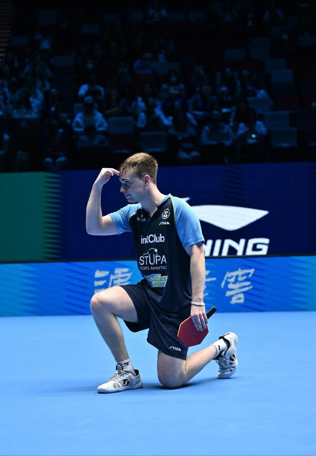 中国乒乓球队横扫英国乒乓球队，奥恰洛夫统治全场